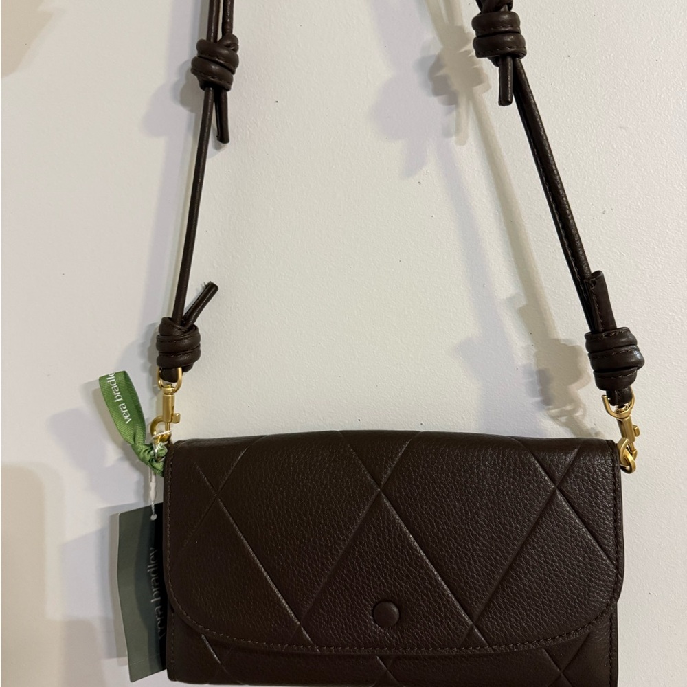Vera Bradley Wildwood Crossbody in Rich Brown